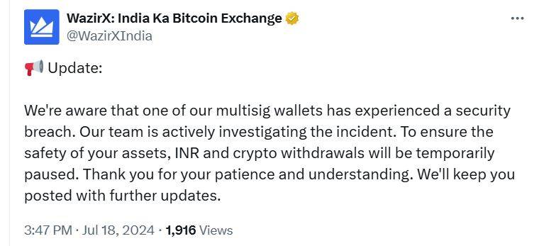 突发<strong></p>
<p>zb货币交易</strong>!印度加密货币交易所2.3亿美元被转移 疑似遭黑客入侵