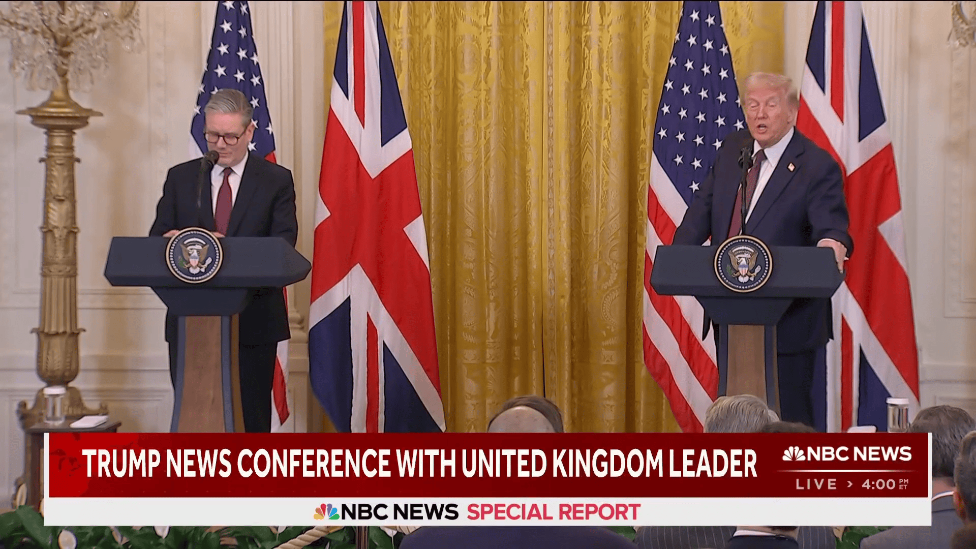 威胁对欧征收25%关税后，特朗普：斯塔默正“努力”避免美国对英征收关税