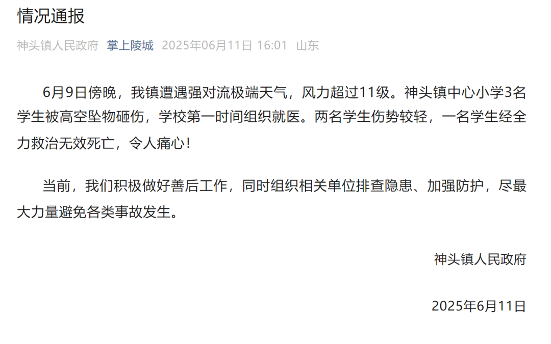 山东德州通报“小学楼顶光伏板掉落砸中多名学生”:3名学生被砸伤<strong></p>
<p>债券现货交易</strong>,1名学生经全力救治无效死亡