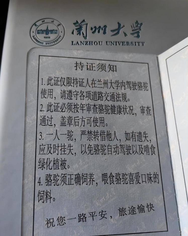 一人一驼<strong></p>
<p>币安下载</strong>,骆驼尾气排放超标要扣分?兰大回应学生持证骑骆驼上学:骆驼驾驶证为学校文创,非官方证件