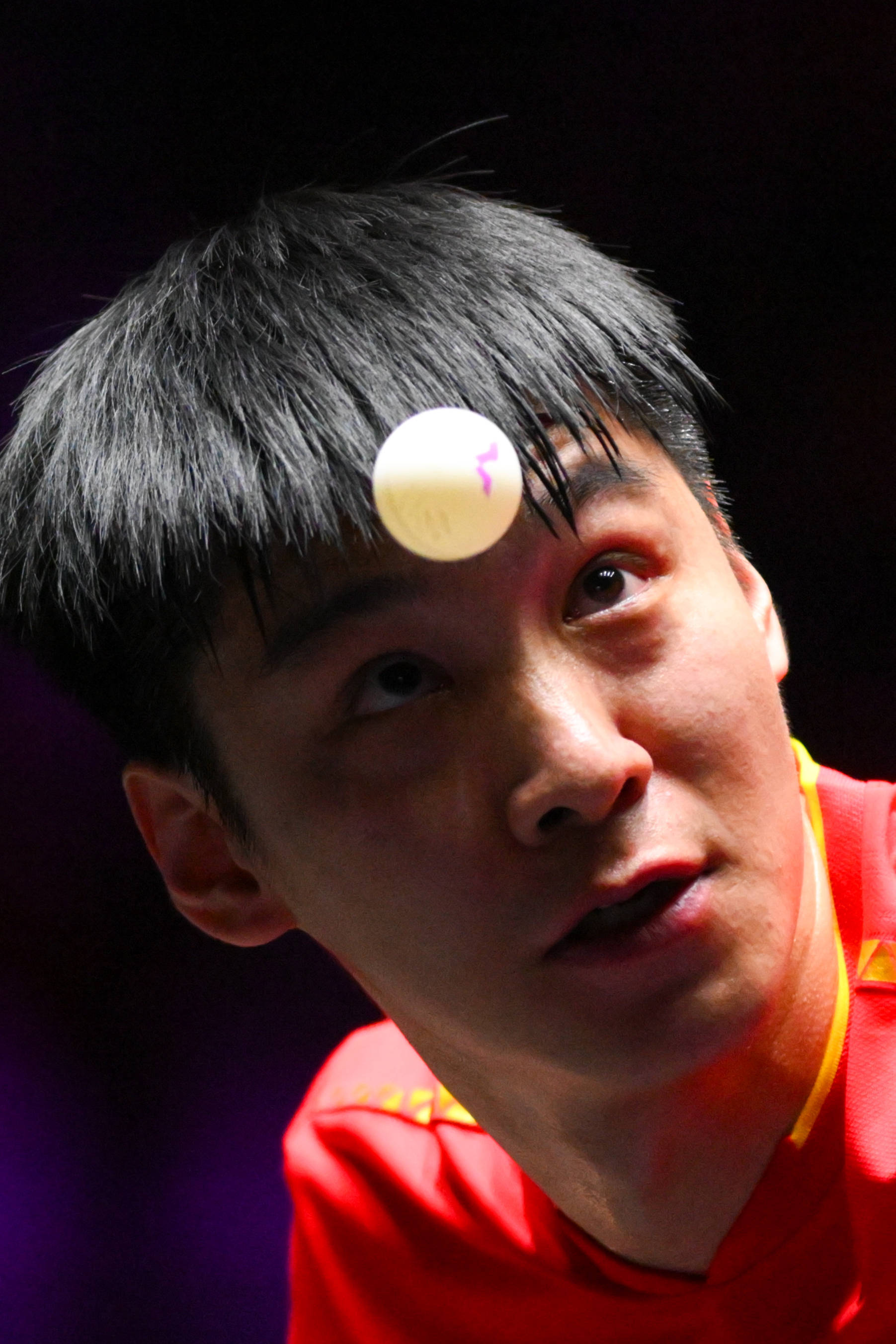 (体育)乒乓球——WTT澳门冠军赛:薛飞淘汰张本智和 晋级男单16强