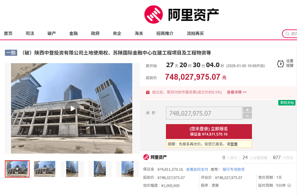 西安地标“双子塔”荒芜十年<strong></p>
<p>比特币交易网</strong>，7.48亿起拍